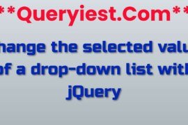 Change the selected value of a drop-down list with jQuery